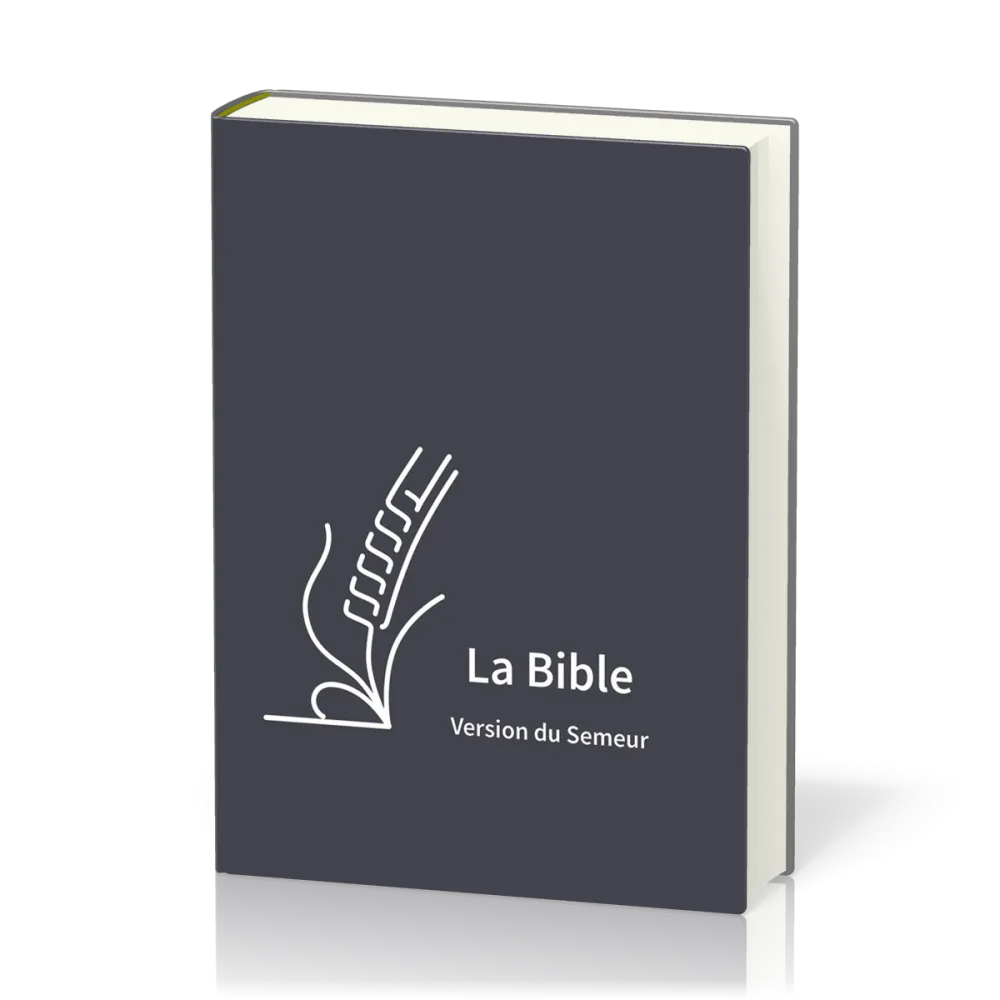 Bible Semeur 2015, couverture textile semi-souple bleue marine