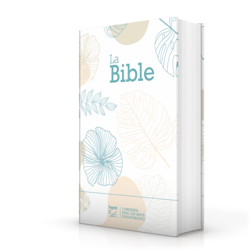 Bible Segond 21 compacte (premium style)  - couverture rigide toilée matelassée motif feuilles