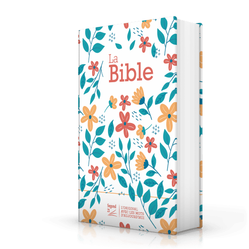 Bible Segond 21 compacte (Premium Style) - couverture rigide toilée matelassée motif fleuri