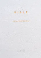 Bible Nouvelle Français courant souple cuir blanc tranche or sans deutérocanoniques