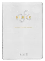 Bible Nouvelle Français courant souple cuir blanc tranche or sans deutérocanoniques