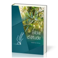 Bible d'étude Semeur 2015 couverture rigide verte, olivier, tranche blanche