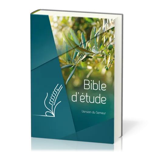 Bible d'étude Semeur 2015 couverture rigide verte, olivier, tranche blanche